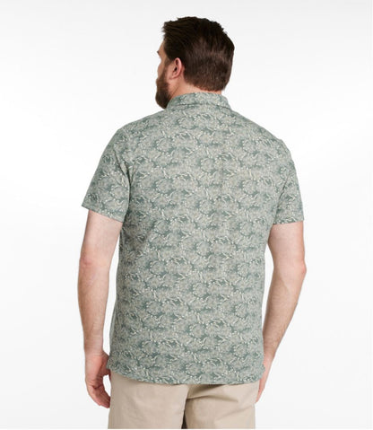 Men's Lakewashed Performance Shirts, Button-Front Shirt, Short-Sleeve, Print L.L.Bean New