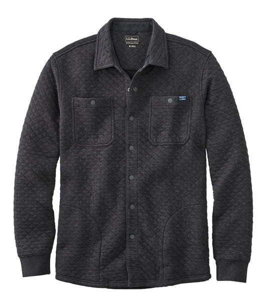 Men's Quilted Sweatshirts, Snap Overshirt L.L.Bean Featured