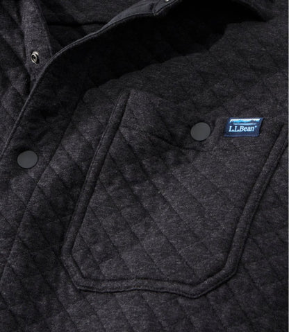 Men's Quilted Sweatshirts, Snap Overshirt L.L.Bean Featured