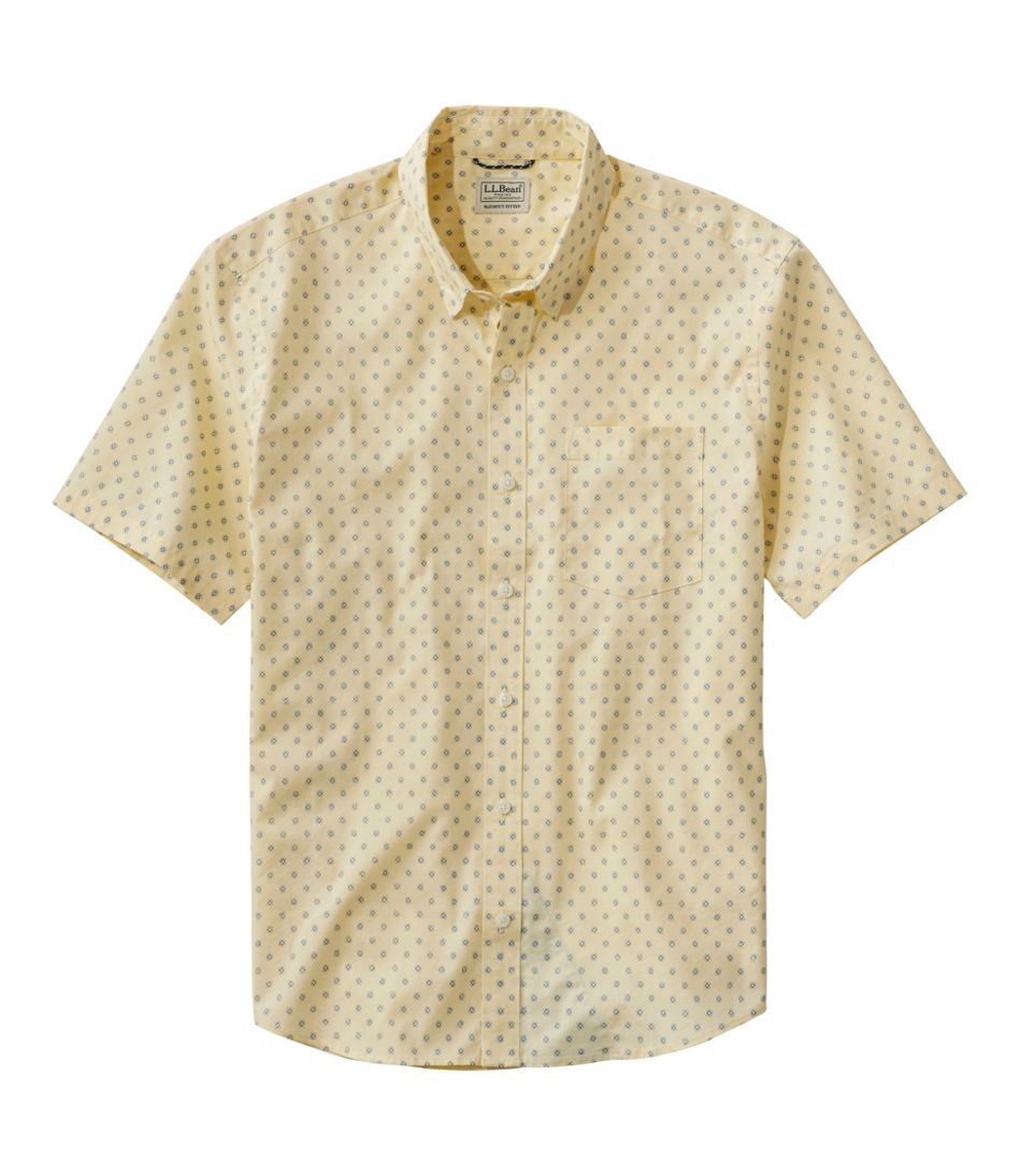 Men's Comfort Stretch Performance® Shirt, Short-Sleeve, Slightly Fitted Untucked Fit, Print L.L.Bean Popular