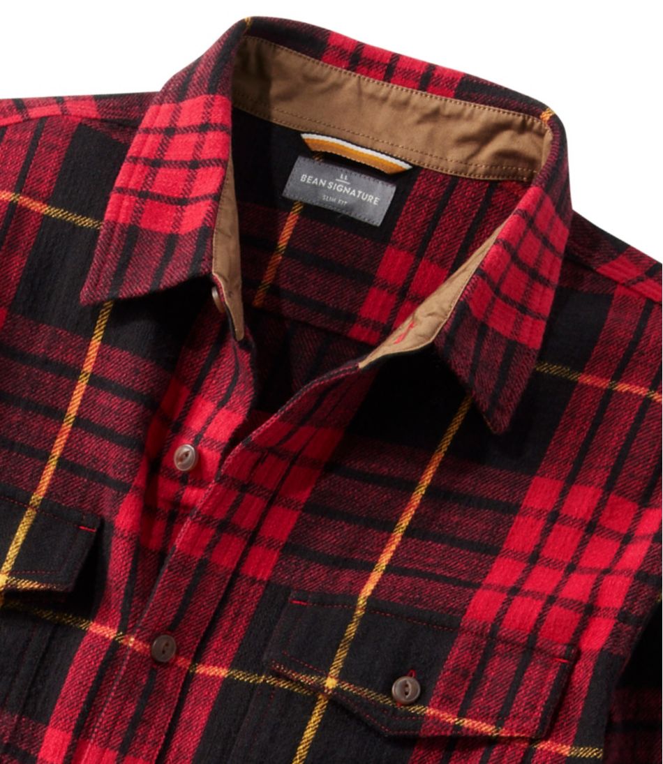 Men's Signature Heritage Textured Flannel Shirt L.L.Bean Best Seller