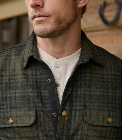 Men's Maine Guide Lightweight Wool Field Shirt, Plaid L.L.Bean Top Pick