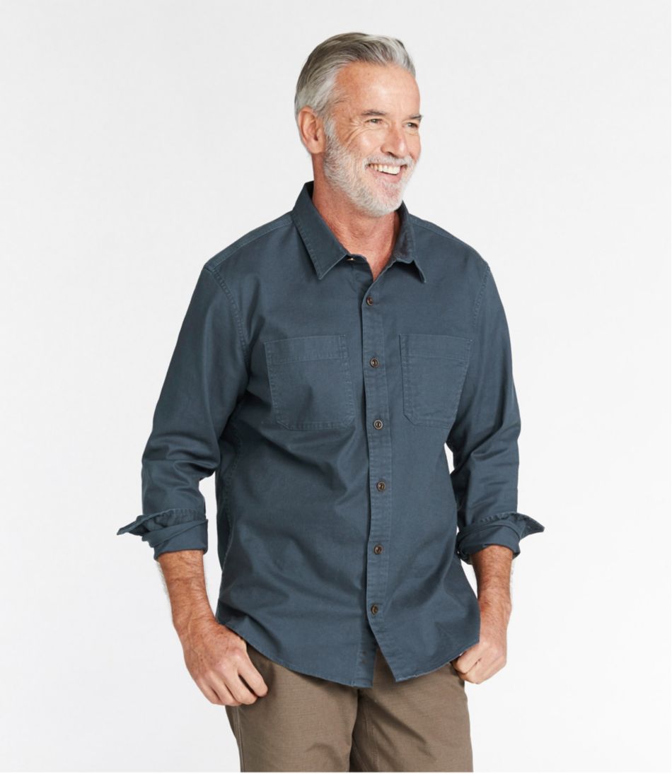 Men's BeanFlex® Twill Shirt, Traditional Untucked Fit, Long-Sleeve L.L.Bean Classic