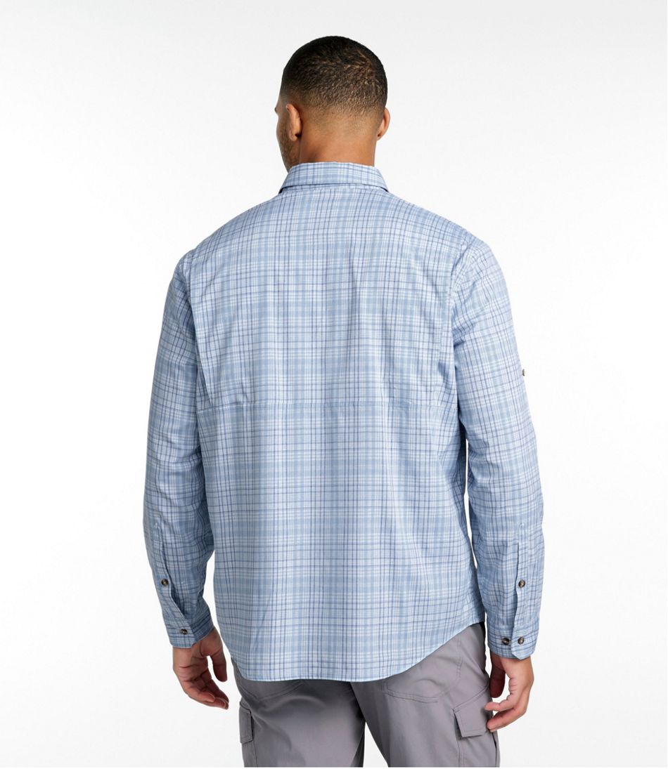 Men's Tropicwear Shirt, Plaid Long-Sleeve L.L.Bean New