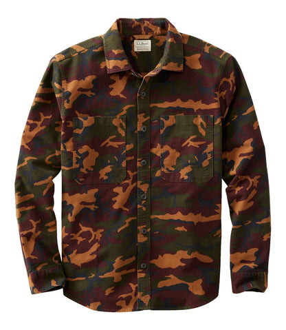 Men's Bean's Moleskin Shirt, Slightly Fitted Untucked Fit, Print L.L.Bean Featured