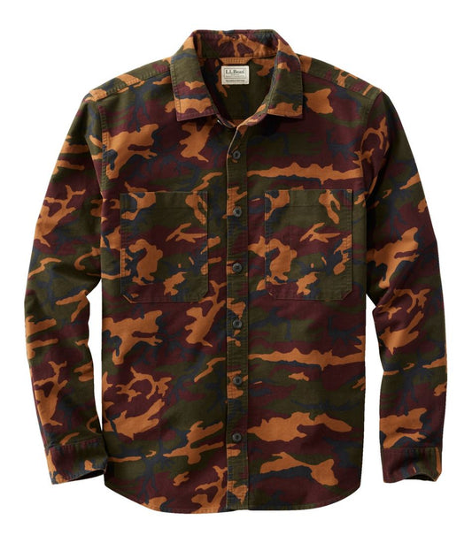 Men's Bean's Moleskin Shirt, Slightly Fitted Untucked Fit, Print L.L.Bean Featured