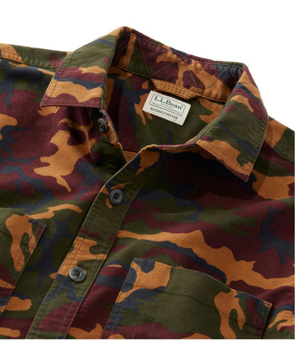 Men's Bean's Moleskin Shirt, Slightly Fitted Untucked Fit, Print L.L.Bean Featured