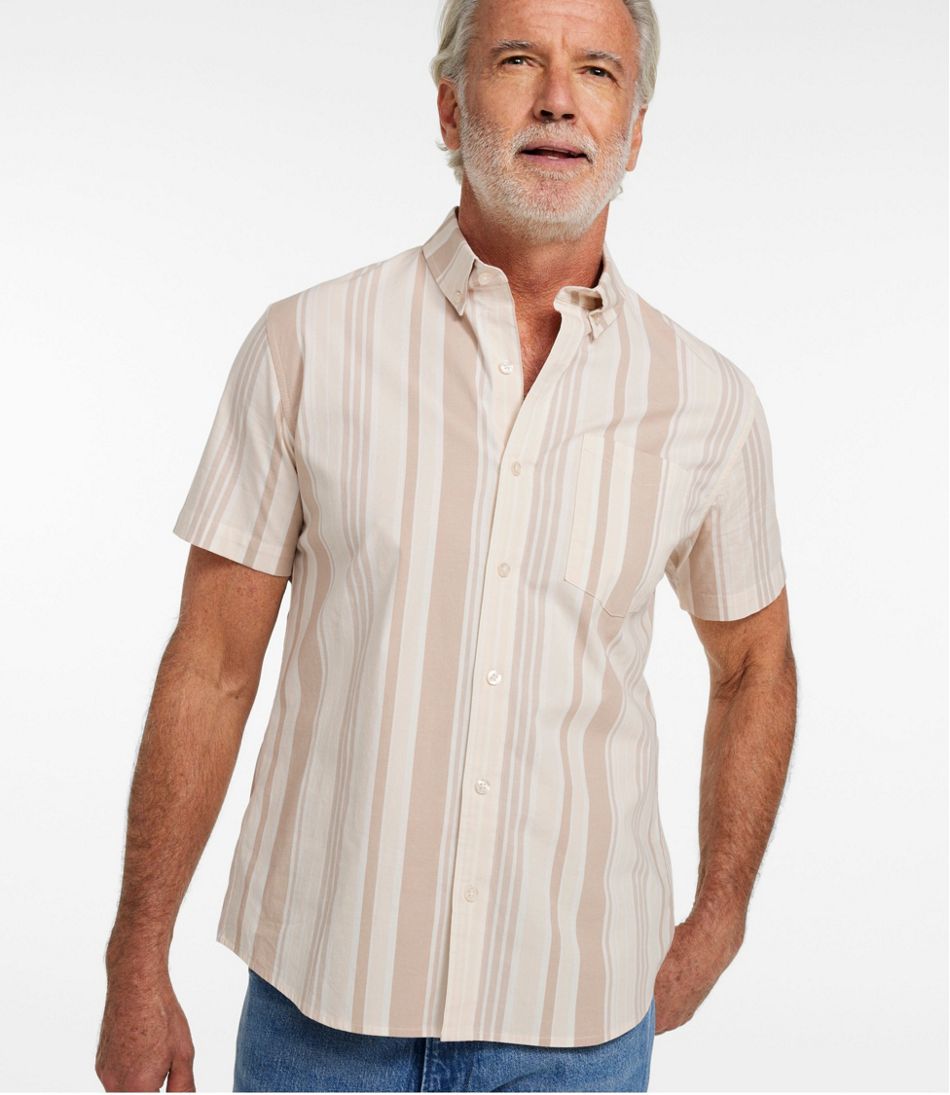 Men's Signature Stretch Poplin Shirt, Short-Sleeve, Slim Fit L.L.Bean Best Seller