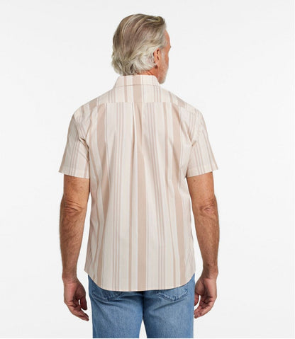 Men's Signature Stretch Poplin Shirt, Short-Sleeve, Slim Fit L.L.Bean Best Seller