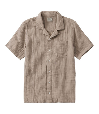 Men's Cloud Gauze Shirt, Short-Sleeve, Slightly Fitted Untucked Fit L.L.Bean Essential