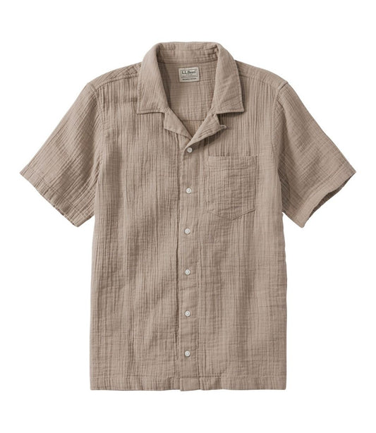 Men's Cloud Gauze Shirt, Short-Sleeve, Slightly Fitted Untucked Fit L.L.Bean Essential