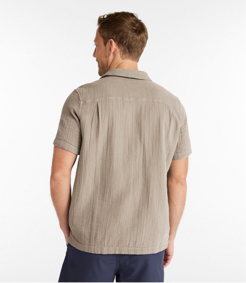 Men's Cloud Gauze Shirt, Short-Sleeve, Slightly Fitted Untucked Fit L.L.Bean Essential