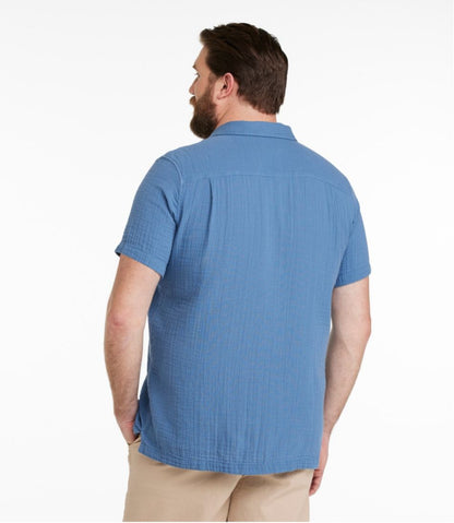 Men's Cloud Gauze Shirt, Short-Sleeve, Slightly Fitted Untucked Fit L.L.Bean Essential