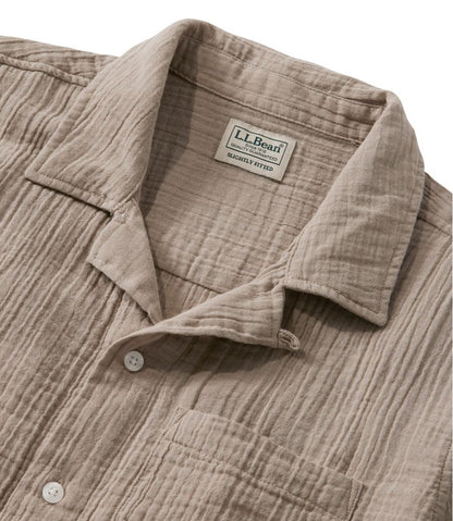 Men's Cloud Gauze Shirt, Short-Sleeve, Slightly Fitted Untucked Fit L.L.Bean Essential