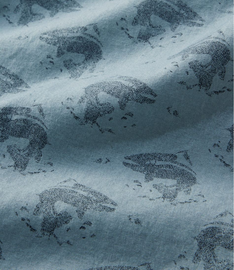 Men's Stonecoast Hemp Shirt, Short-Sleeve, Slightly Fitted Untucked Fit, Print L.L.Bean Everyday