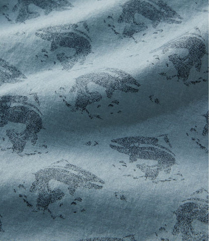 Men's Stonecoast Hemp Shirt, Short-Sleeve, Slightly Fitted Untucked Fit, Print L.L.Bean Everyday