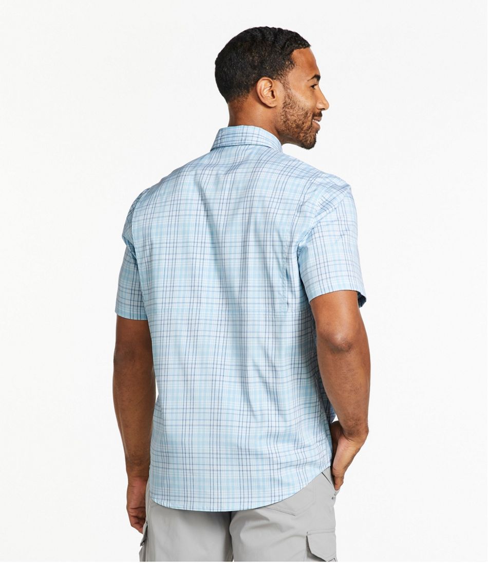Men's Tropicwear Shirt, Plaid Short-Sleeve L.L.Bean New