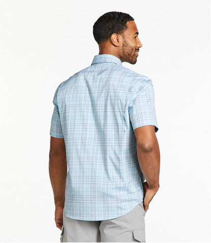Men's Tropicwear Shirt, Plaid Short-Sleeve L.L.Bean New