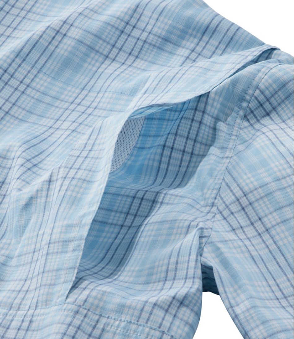 Men's Tropicwear Shirt, Plaid Short-Sleeve L.L.Bean New
