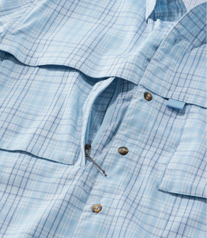 Men's Tropicwear Shirt, Plaid Short-Sleeve L.L.Bean New
