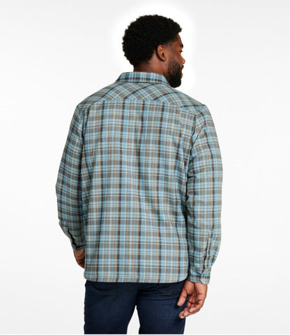 Men's Katahdin Performance Flannel Shirt-Jacket, Hi-Pile Fleece-Lined Plaid L.L.Bean Trending