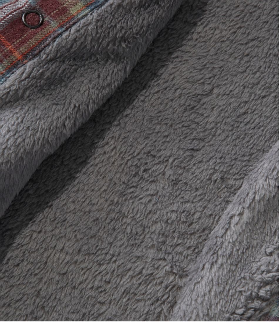 Men's Katahdin Performance Flannel Shirt-Jacket, Hi-Pile Fleece-Lined Plaid L.L.Bean Trending