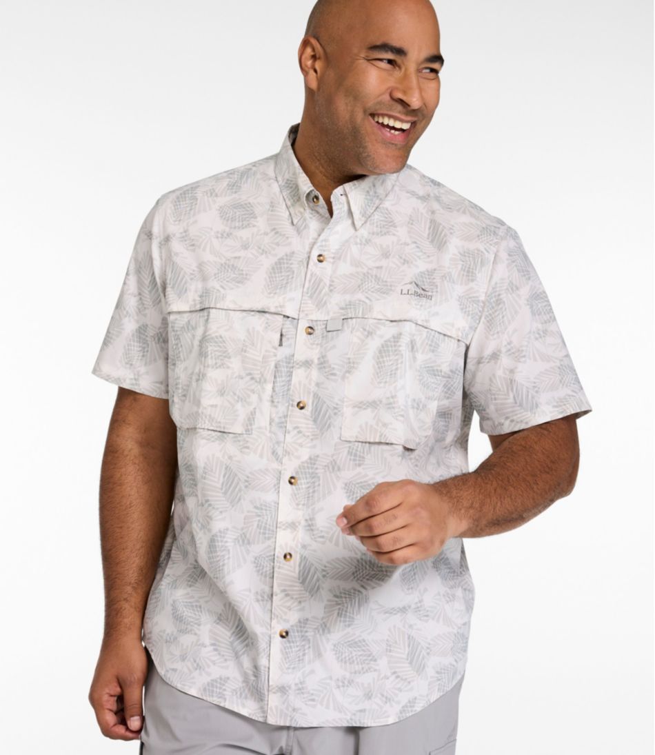 Men's Tropicwear Shirt, Short-Sleeve Print L.L.Bean Top Pick