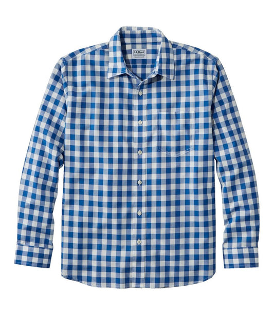 Men's Bean's Wrinkle-Free Everyday Shirt, Traditional Untucked Fit, Plaid, Long-Sleeve L.L.Bean Popular