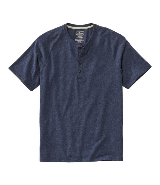 Men's Comfort Stretch Pima Tee Shirt, Short-Sleeve Henley L.L.Bean Best Seller