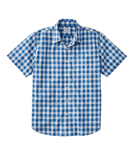 Men's Bean's Wrinkle-Free Everyday Shirt, Traditional Untucked Fit, Plaid, Short-Sleeve L.L.Bean Top Pick