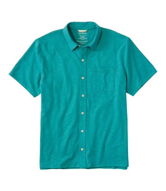 Men's Lakewashed Performance Shirts, Button-Front Shirt, Short-Sleeve L.L.Bean Essential