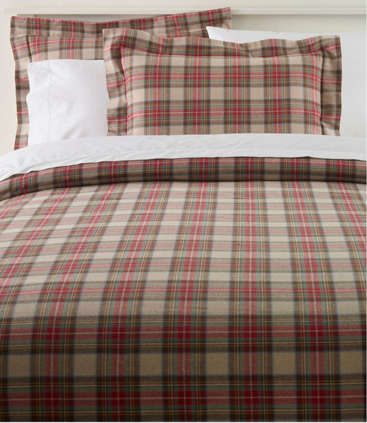 Heritage Chamois Flannel Comforter Cover Collection, Plaid L.L.Bean Featured