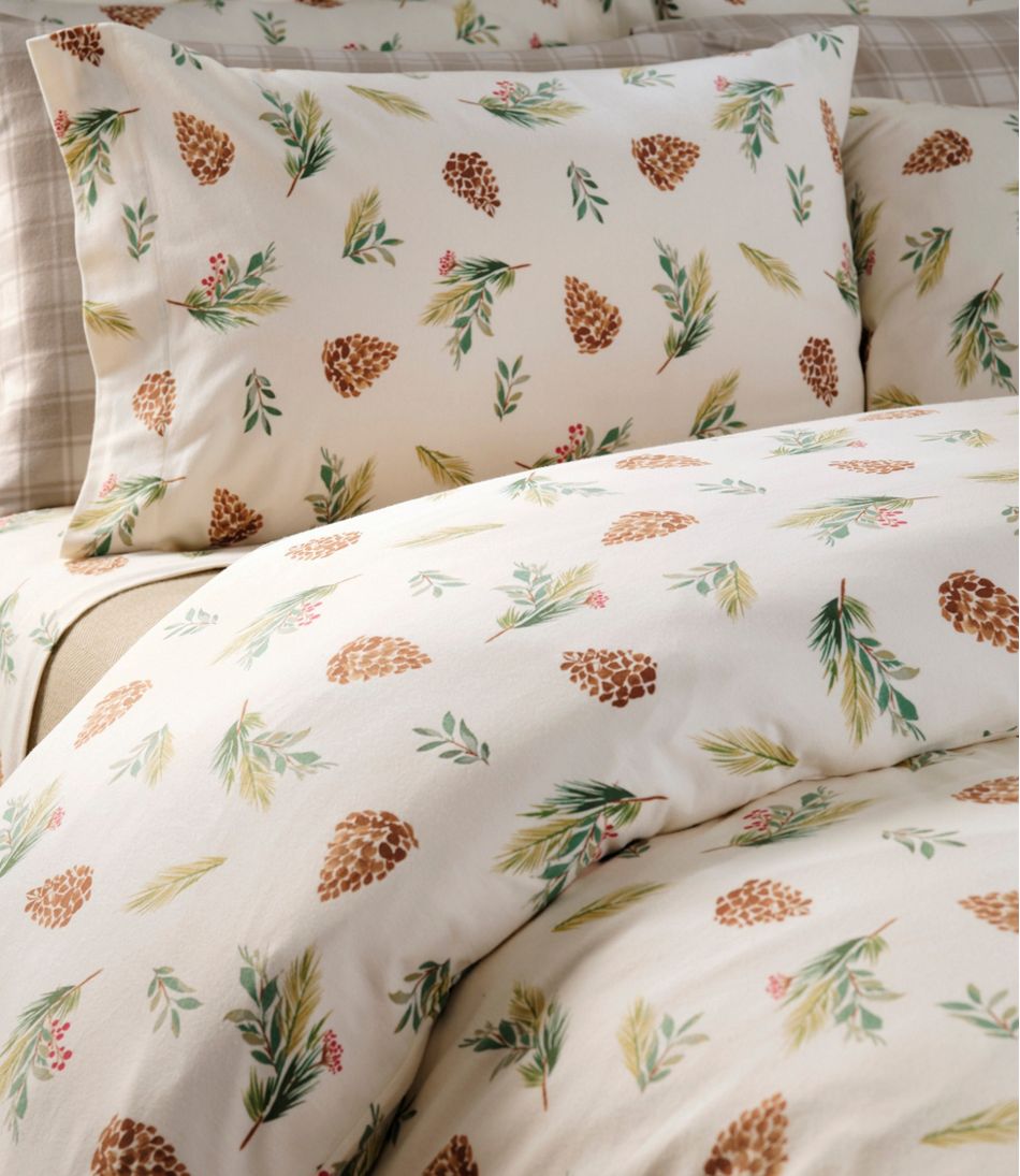 Evergreen Flannel Sheet Collection L.L.Bean Essential