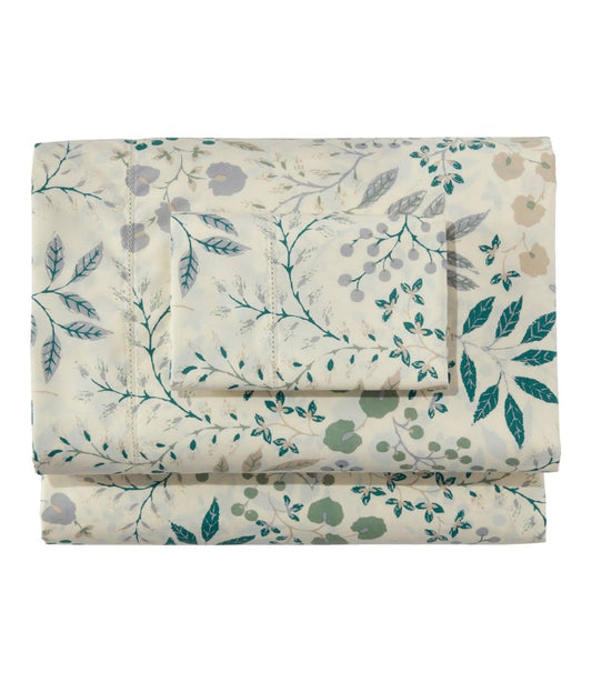 280-Thread-Count Pima Cotton Percale Sheet Set, Print L.L.Bean Everyday
