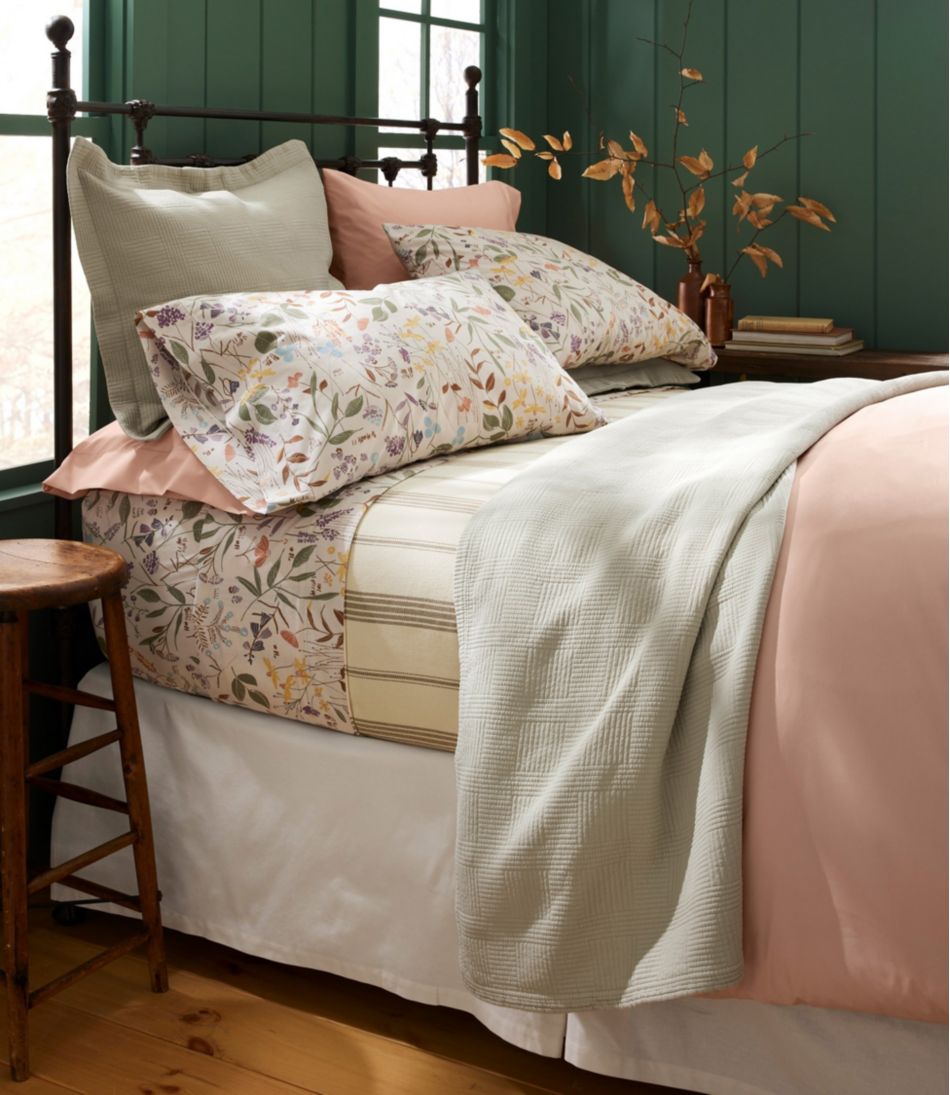 280-Thread-Count Pima Cotton Percale Comforter Cover Collection L.L.Bean Trending