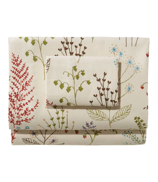 Botanical Floral Flannel Sheet Collection L.L.Bean Recommended