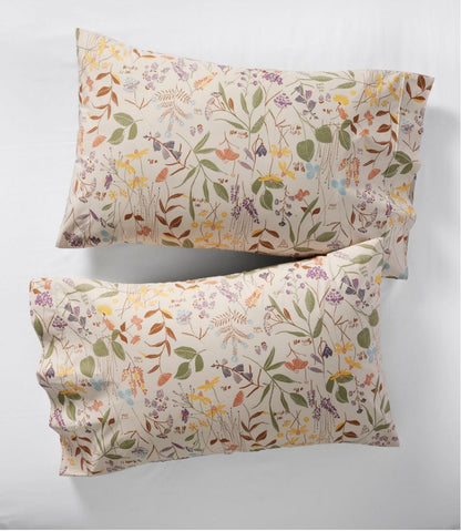 Birch Floral Percale Sheet Collection L.L.Bean Essential