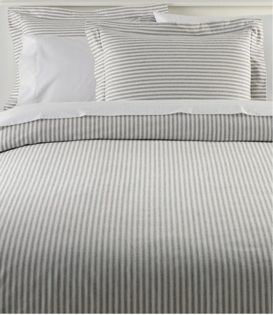Ultrasoft Comfort Flannel Comforter Cover Collection, Stripe L.L.Bean Popular