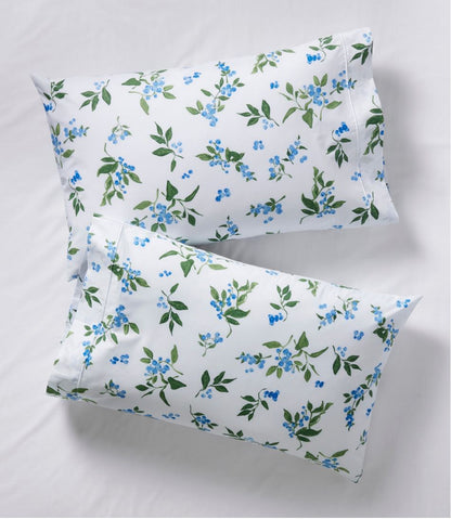 Jess Franks Blueberry Print Percale Sheet Set Collection L.L.Bean Premium