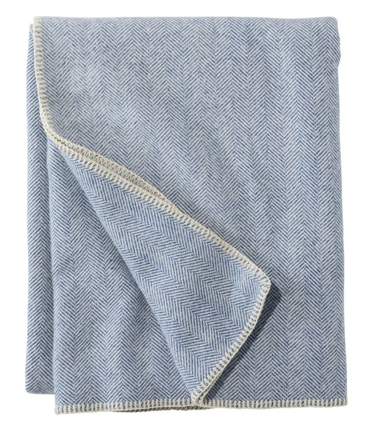Washable Wool Blanket, Herringbone L.L.Bean Best Seller