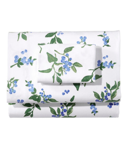 Jess Franks Blueberry Flannel Sheet Collection L.L.Bean Recommended