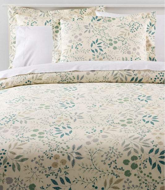 280-Thread-Count Pima Cotton Percale Comforter Cover Collection, Print L.L.Bean Classic
