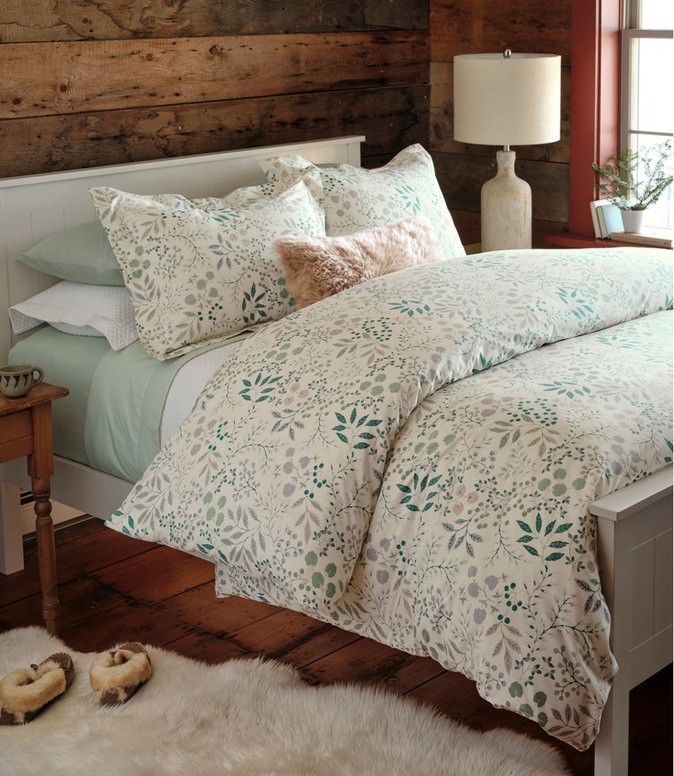 280-Thread-Count Pima Cotton Percale Comforter Cover Collection, Print L.L.Bean Classic