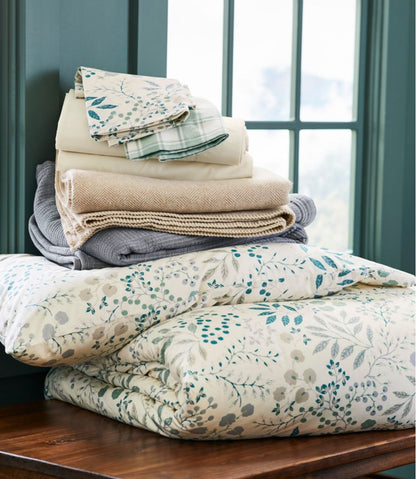 280-Thread-Count Pima Cotton Percale Comforter Cover Collection, Print L.L.Bean Classic