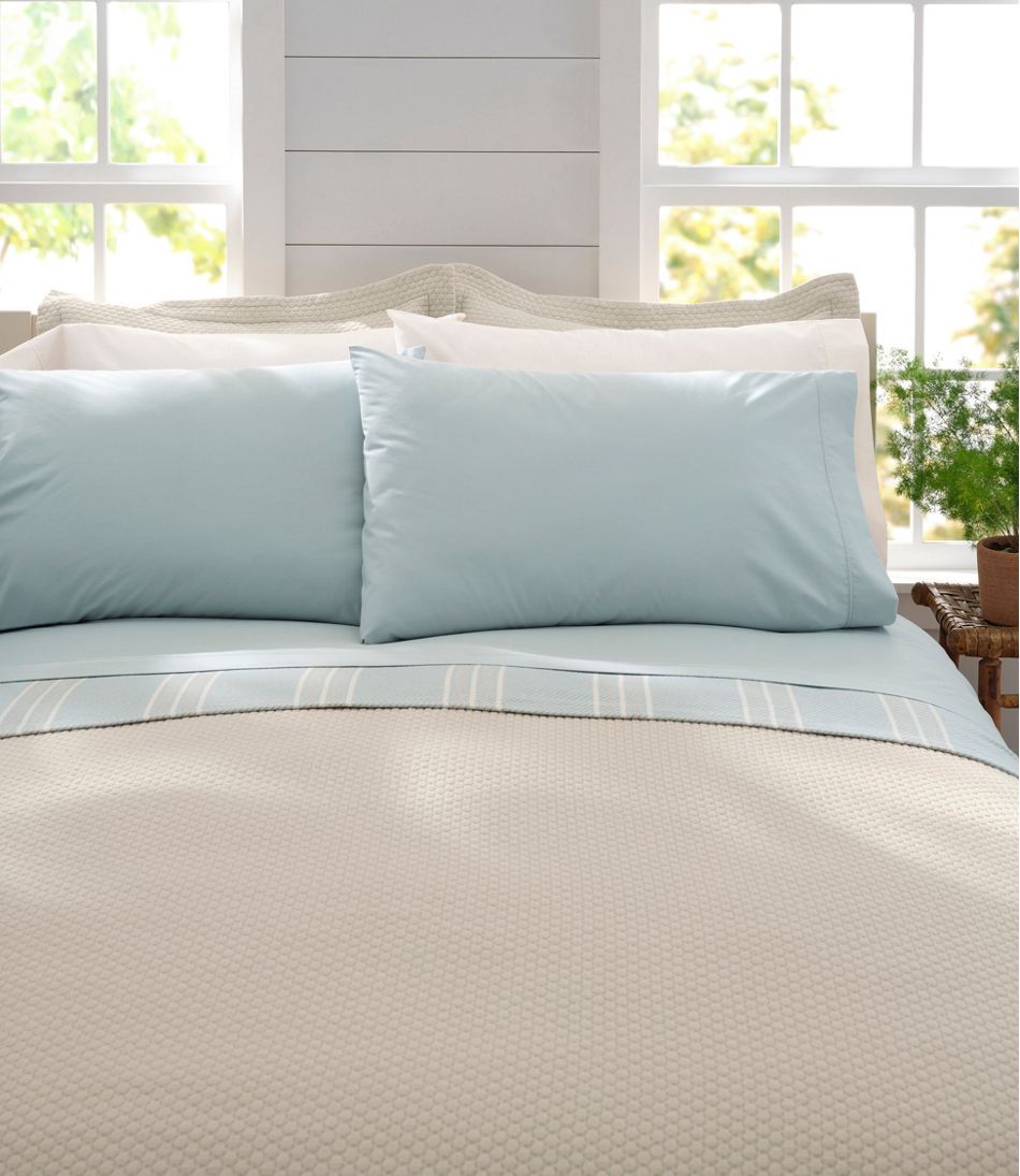 Sunwashed Percale Sheet Collection L.L.Bean New