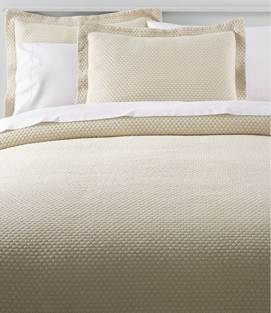 Organic Honeycomb Matelassé Bedspread L.L.Bean Popular