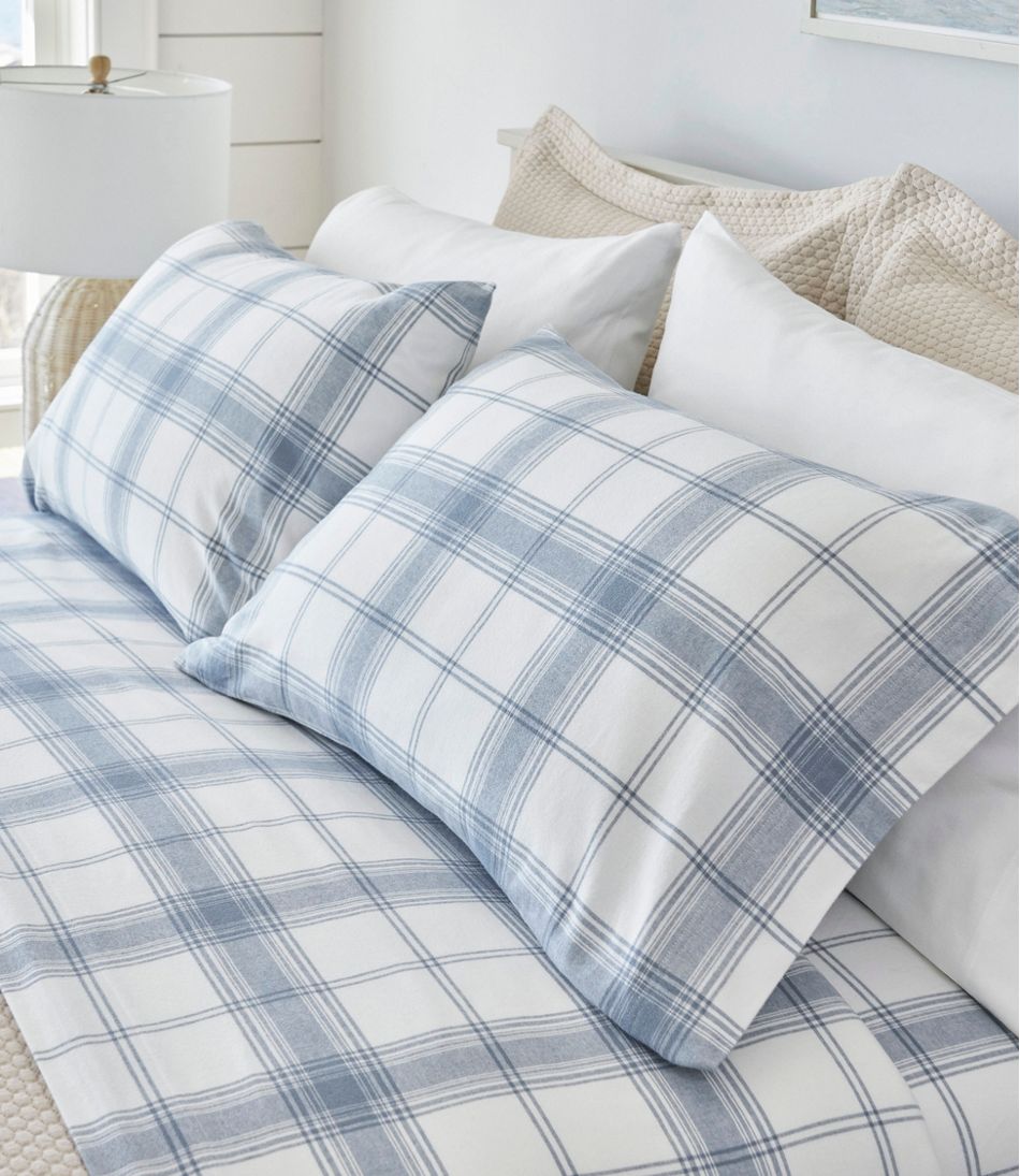 Organic Flannel Sheet Collection, Plaid L.L.Bean Classic