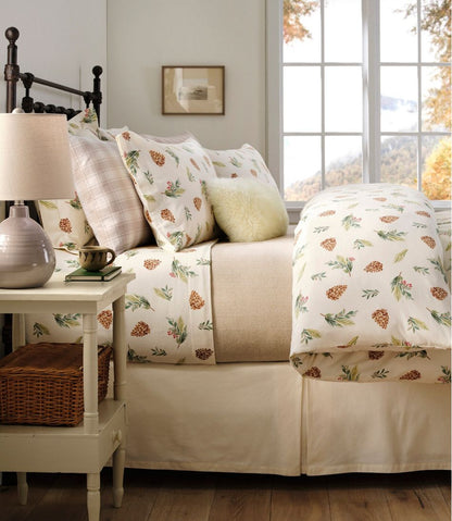 Evergreen Flannel Comforter Cover Collection L.L.Bean Essential