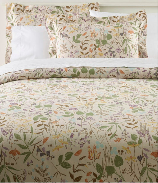 Birch Floral Flannel Comforter Cover Collection L.L.Bean Everyday
