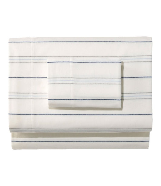 Organic Flannel Sheet Collection, Stripe L.L.Bean Value